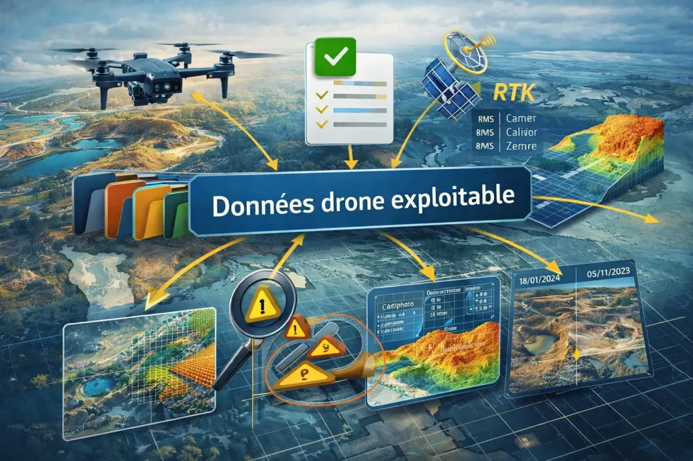 Données drone exploitables : le guide pour un relevé drone professionnel en Normandie