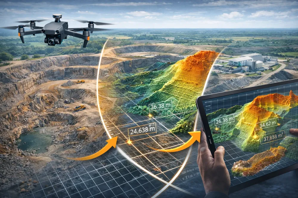 Relevé drone professionnel en Normandie : précision RTK, photogrammétrie et données techniques exploitables