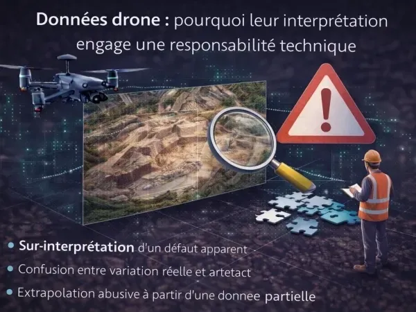 Données drone : pourquoi leur interprétation engage une responsabilité technique