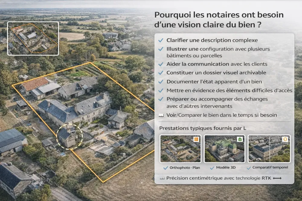 Pourquoi les notaires ont besoin de L’Œil du Ciel pour clarifier et sécuriser leurs dossiers